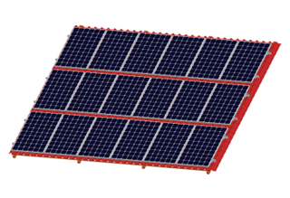 太阳能屋顶压载光伏支架系统