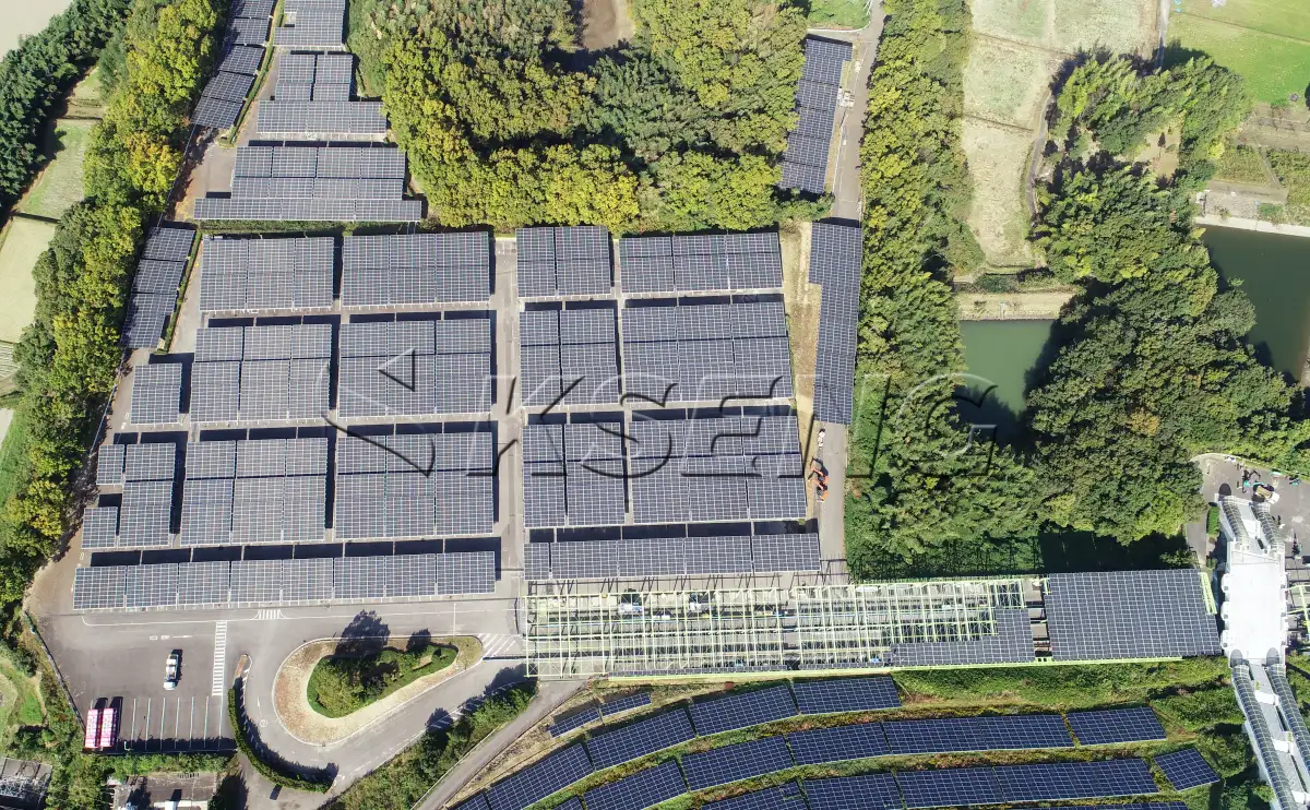 日本碳钢车棚光伏支架16MW