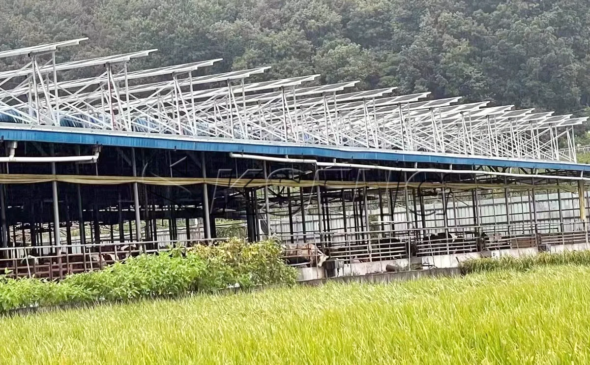 韩国牛棚屋顶光伏支架600KW项目